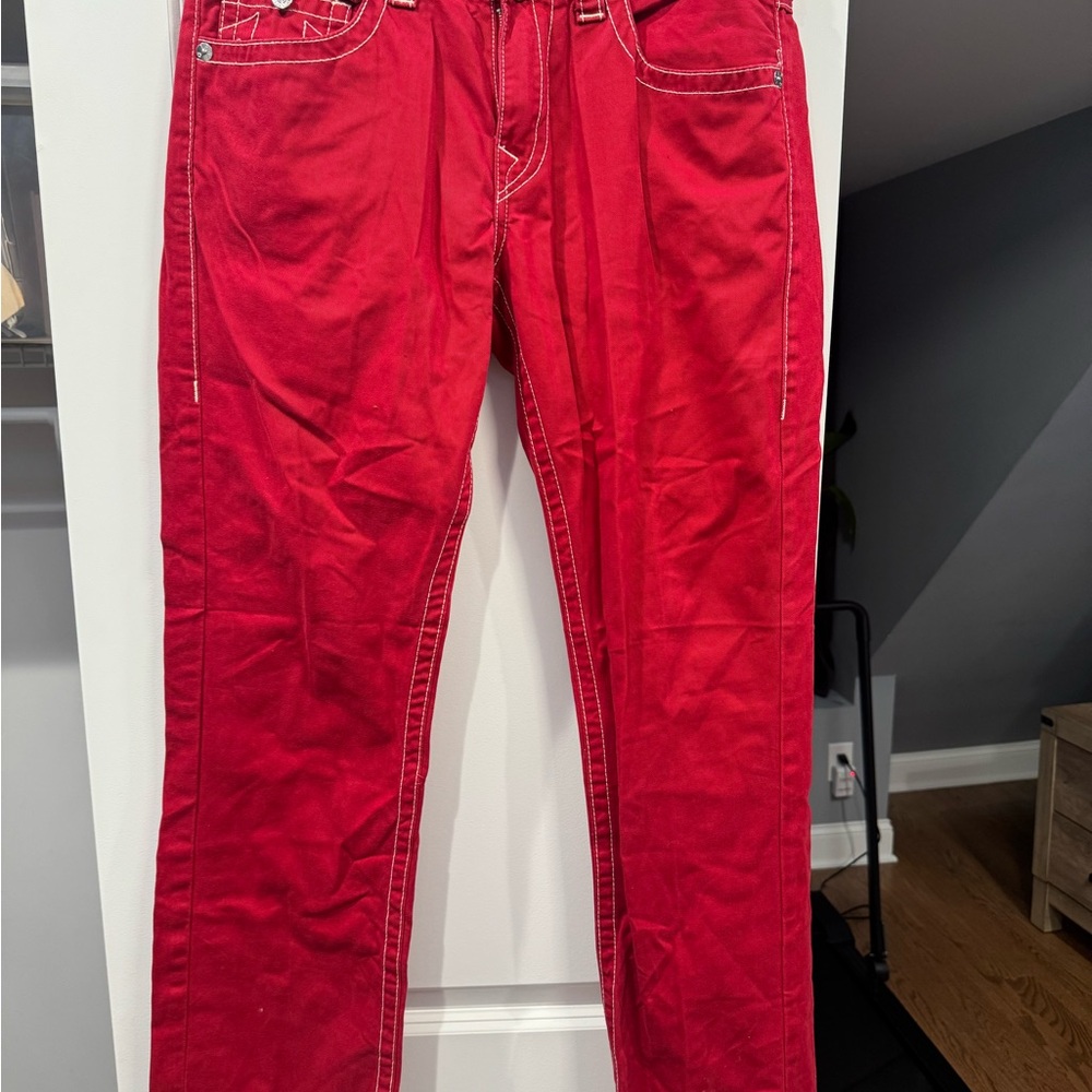 Red Denim Jeans